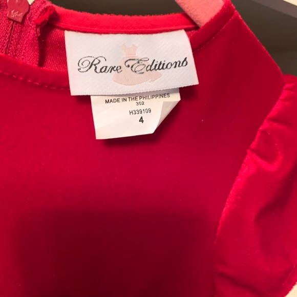 Rare Editions Wine Colored Velvet/Satin Dress - Picture 3 of 5